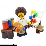 LEGO Hippie Artist with Easel Paint & Paintbrush Toy Custom Painter Minifigure  B07H9FBKVX